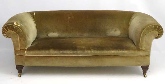 A late 19thC Chesterfield sofa, manner of Morris, - Image 6 of 8