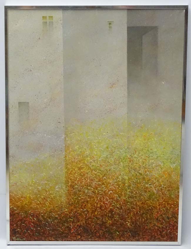 Prabha Shah Indian XX-XXI Contemporary / Modern Indian School, Oil on canvas, ' New Delhi ' ,