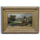 F Lawley XIX, Oil on canvas 'Westmorland ' a pastoral scene, Signed lower left ,