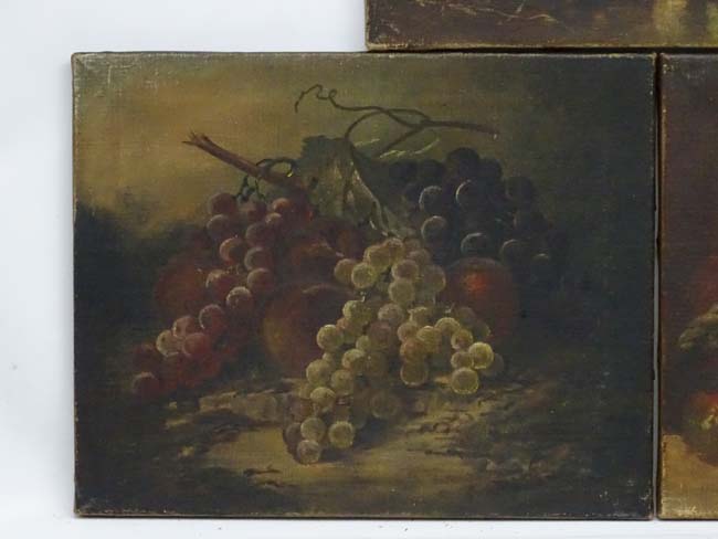 May Banks 1891, Oil on canvas , three, Still lives , ; basket of fruit , - Image 4 of 7