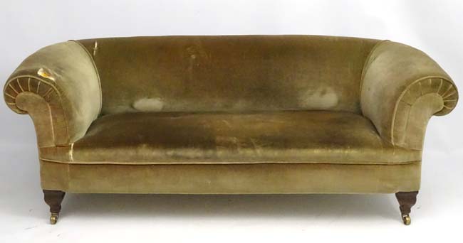 A late 19thC Chesterfield sofa, manner of Morris, - Image 5 of 8