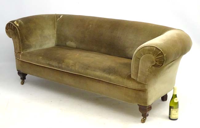 A late 19thC Chesterfield sofa, manner of Morris, - Image 7 of 8