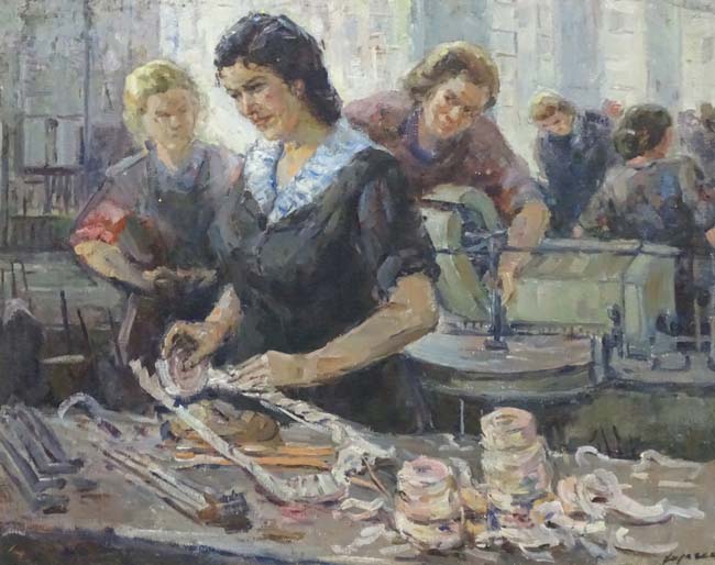 Nikolai Fedorovich Bortinikov (1916-1997) United Soviet States of Russia, Oil on canvas, - Image 3 of 5