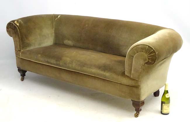 A late 19thC Chesterfield sofa, manner of Morris, - Image 8 of 8