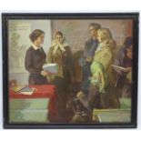 Indistinctly Signed XX Ukraine / Russian / Soviet School, Oil on canvas,