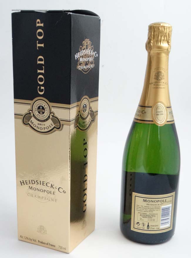 Champagne : A bottle of Heidsieck & Co ' Champagne Monopole Gold Top ' 2007 , 750ml , boxed . - Image 4 of 5