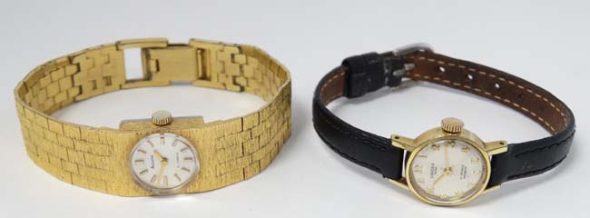 Accurist - a 1970's gold plate ladies mechanical dress watch with 21 jewel movement together with - Image 3 of 7