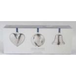 Christmas Decorations : A new box of Georg Jensen Christmas Collectibles gift set including a heart,