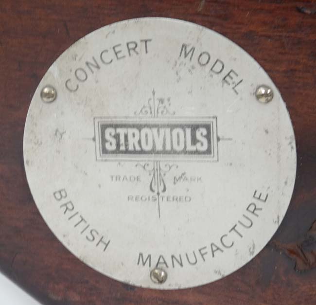 Musical Instruments : A mid-20thC ' Concert Model ' Phonofiddle by Stroviols , - Image 7 of 7
