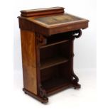 A 19thC mahogany library Davenport bookcase 47" high x 29" wide x 25" deep CONDITION: