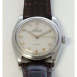 Rolex - a rare Stainless Steel Super Oyster mechanical Wristwatch , with non- screw down crown ,