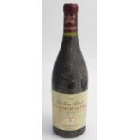Wine : A bottle of Chateauneuf du Pape ' Les Terres Blanches ' ( Guy Jullian / Gabriel Meffre )