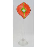 An Italian Murano Glass vase formed as a stylised flower 16" high CONDITION: