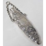 A Sterling silver scent bottle / flask 2 3/4" long CONDITION: Please Note - we do