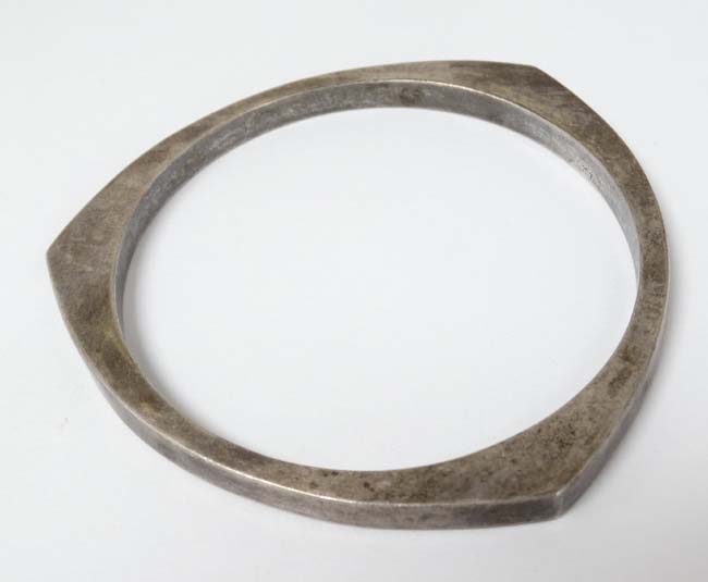 A silver bracelet of bangle form CONDITION: Please Note - we do not make reference - Image 4 of 4