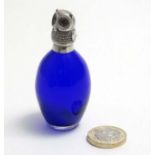 A novelty glass scent / perfume bottle,