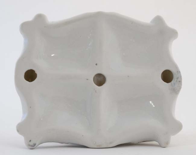 A late 20thC ' Yardley English Lavender ' advertising ceramic soap dish 6 1/2" wide x 6 1/2" high - Image 2 of 5