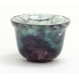 A small hardstone Blue John style bowl 2" high CONDITION: Please Note - we do not