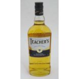 A bottle of Teachers Whiskey Kindly donated by Mr P Saunders All Proceeds from this lot will be