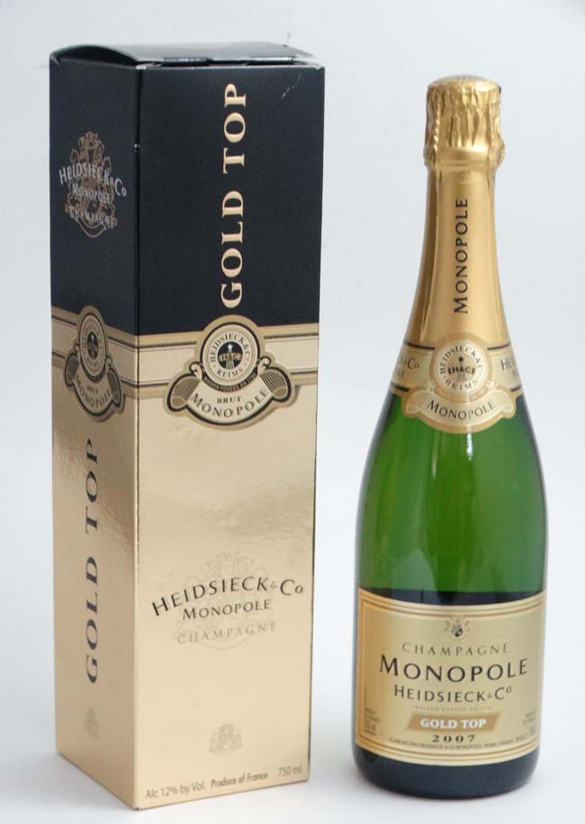 Champagne : A bottle of Heidsieck & Co ' Champagne Monopole Gold Top ' 2007 , 750ml , boxed . - Image 3 of 5