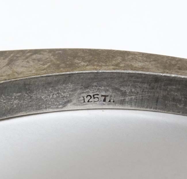 A silver bracelet of bangle form CONDITION: Please Note - we do not make reference - Image 2 of 4