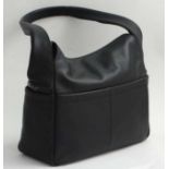 A Radley London black leather bag, 11'' tall,