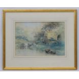 Fred Fitch early- mid XX, Watercolour, A Yorkshire Water Mill, Signed lower left.