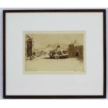 WITHDRAWN FROM AUCTION Edgar James Maybery ( 1887-1966), Sepia etching,