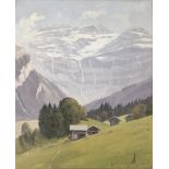 Albert Duplain (1890-1978, CH), "Les Diablerets".