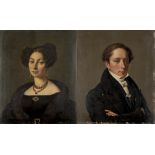 Jean Baptiste Bonjour (Le Landeron 1801-1882), 'Paire de portraits dont Dr Louis [...]