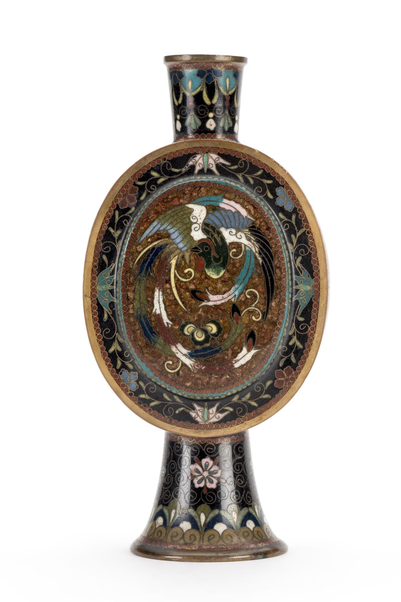 Vase en cloisonné du Japon époque Meiji.