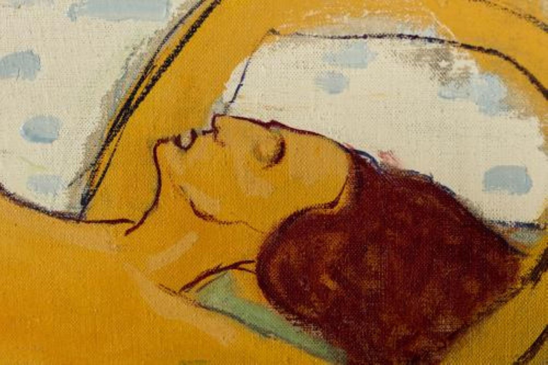 Albert Schmidt (1883-1970), "Le rêve". Huile sur toile, s.b.d. 65x92 cm. - - [...] - Bild 3 aus 3
