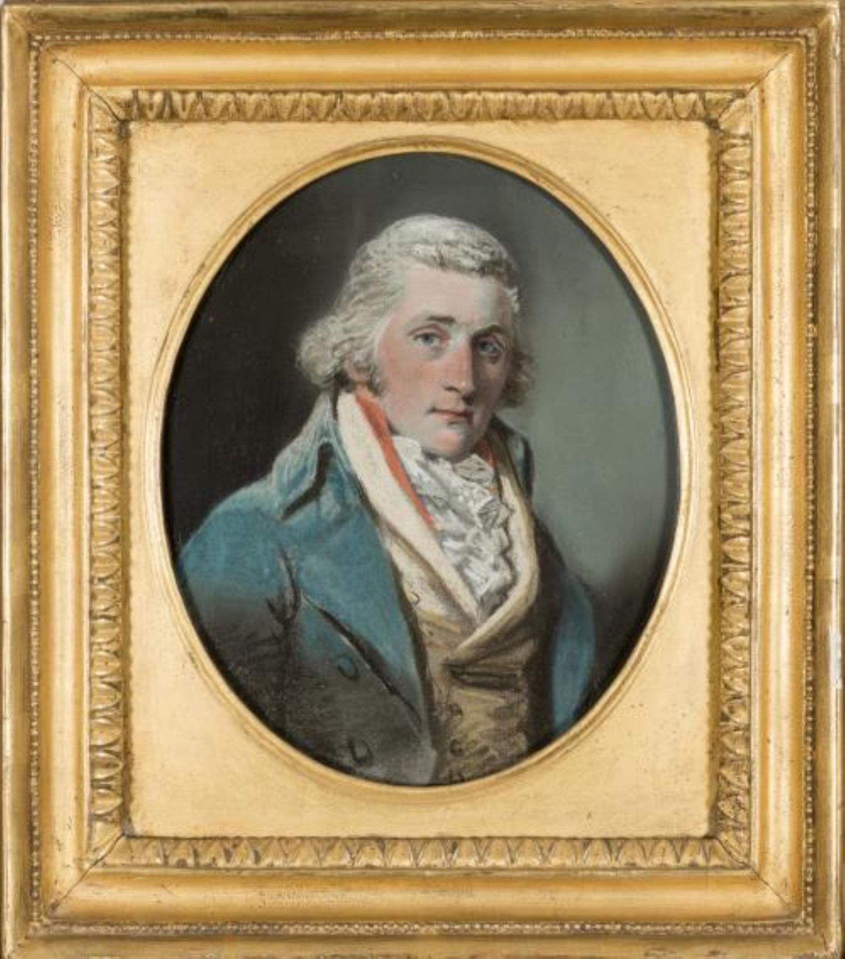 John Raphael Smith (1752-1812), "Portrait d'un notable anglais". Pastel sur papier, [...] - Bild 2 aus 3