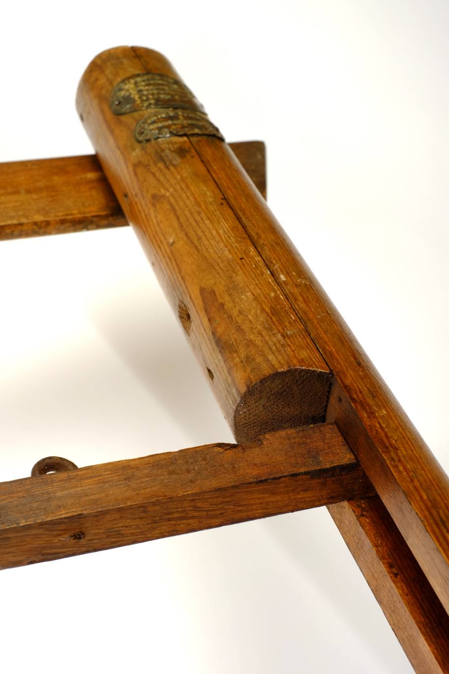 *Library steps. A Victorian Davis's Patent metamorphic pole ladder by A.E. Podmore & Co, Hatton - Image 6 of 7