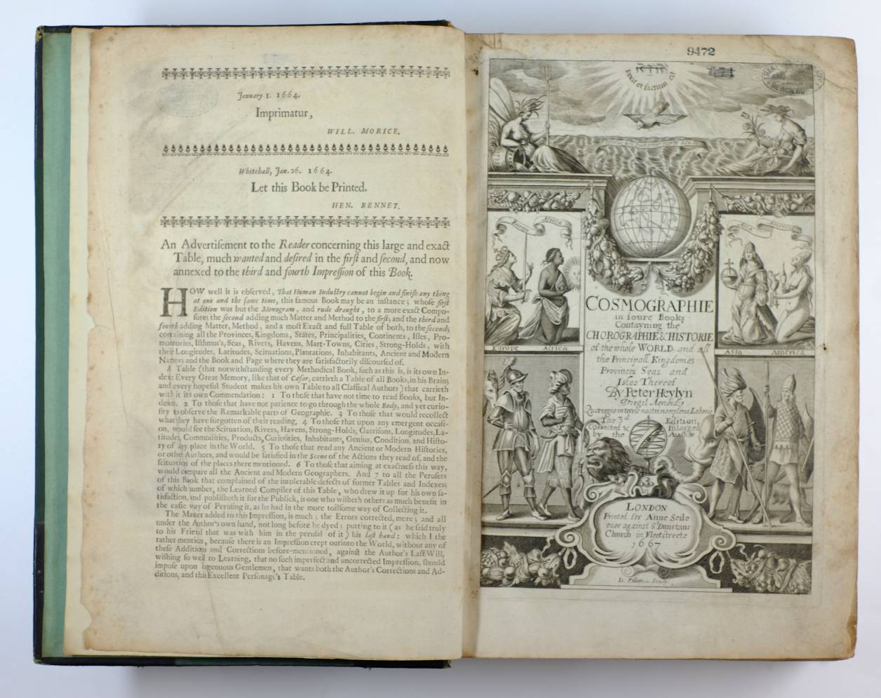 Heylyn (Peter). Cosmographie in Four Books Containing the Chorographie and Historie of the Whole - Image 4 of 10