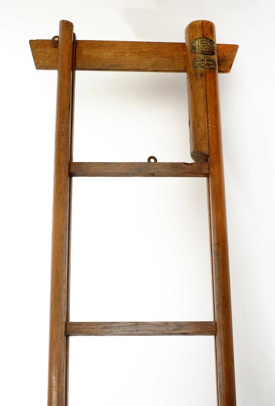 *Library steps. A Victorian Davis's Patent metamorphic pole ladder by A.E. Podmore & Co, Hatton - Image 4 of 7