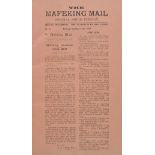 Mafeking Mail. Special Siege Slips, edited by G.N.H. Whales, nos. 1-152 (1 November 1899 to 31 May