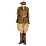 *Royal Air Force. WWI officer's uniform of the Royal East Kent "The Buffs" Regiment, with cloth