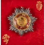 *Ottoman Empire. Order of Medjidie, 4th Class breast badge, 55m., silver, gold and enamel, with rear