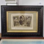 *Royal Flying Corps. Three Famous Heroes of the Royal Flying Corps, a print showing Lieutenant W.