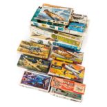 *Aircraft Models. A collection of model aircraft kits, including Airfix Super Kit Series 14 North