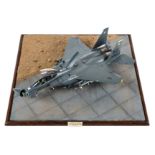 *Diorama. A finely detailed display model diorama of a McDonnell Douglas F15-E, with precision