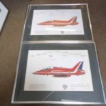 *Mixed Aviation. Framed cigaratte cards, comprising Players Cigarettes Aircraft of The Royal Air