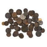 *Trading Tokens. A collection of 18th century copper trading tokens, 1793 Halfpenny reverse R.