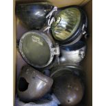 *Assorted Lighting. A box of electric and acetylene-gas lighting for motor-cars and motorcycles,