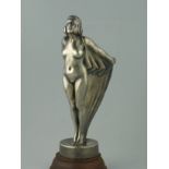 *Naked Women. Two standing mascots, both nickel-plated and mounted (2)