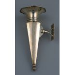 *A Posy-Holder. A fluted design in sterling silver, assayed in London in 1926, with an adjustable