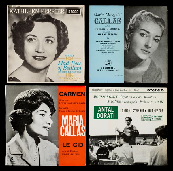 *7-inch Classical Records. A collection of approximately 125 classical 7-inch records from the 1950s