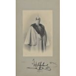 *Wilhelm II (Kaiser, 1859-1941). Signed studio photograph of the Kaiser in military uniform and