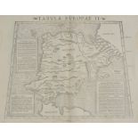 Spain & Portugal. Munster (Sebastian), Tabula Europae II, circa 1545, uncoloured woodblock map on